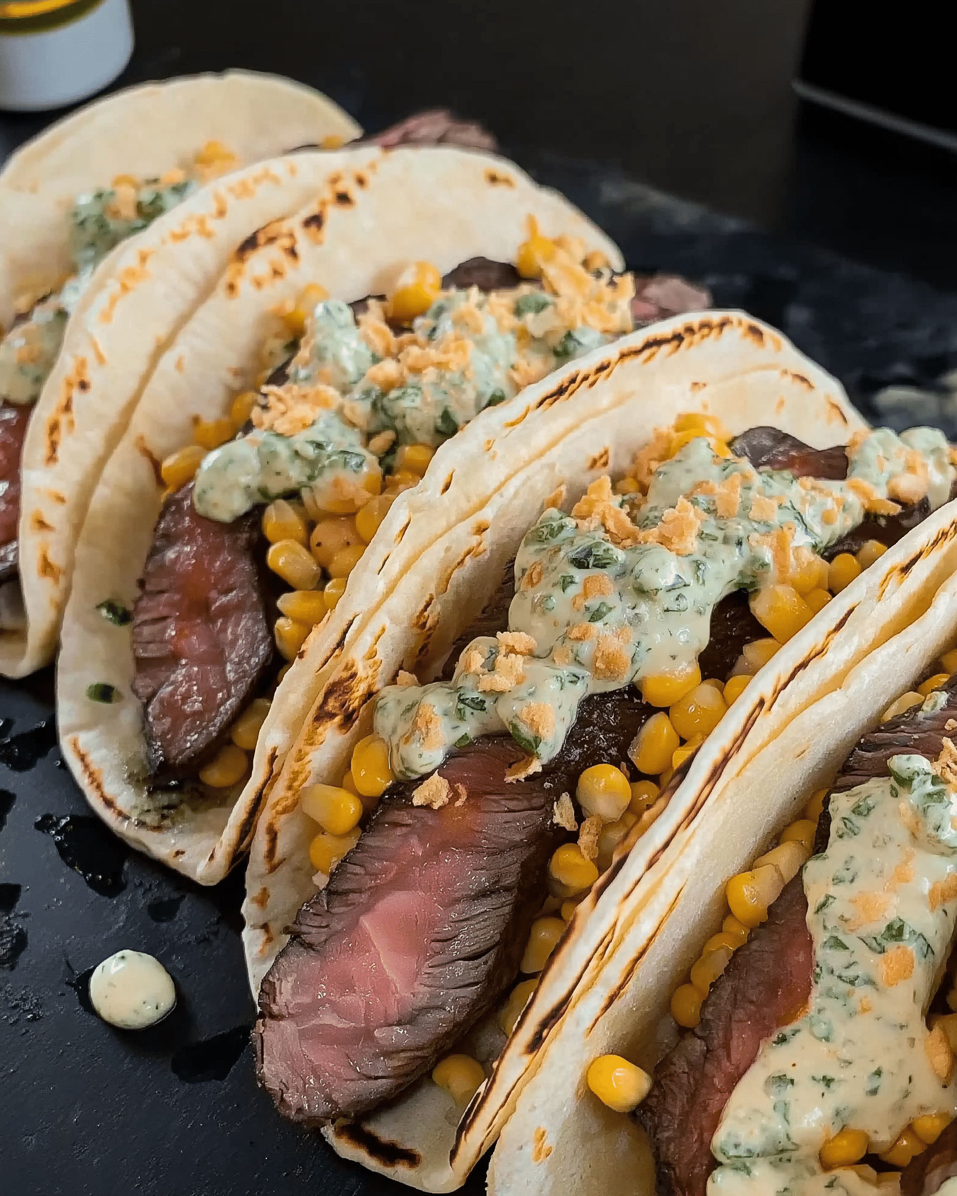 Grilled Elote Steak Tacos