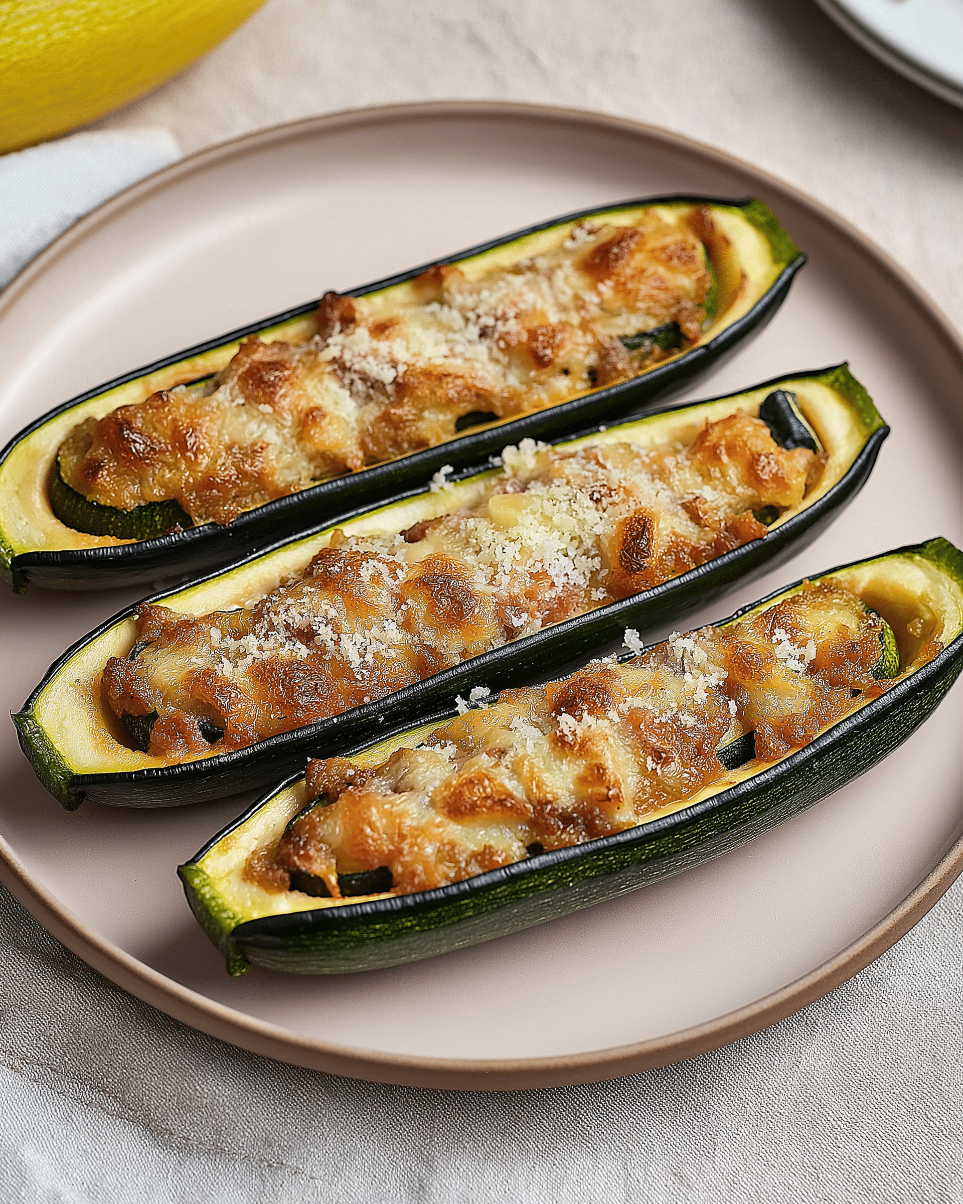 Grilled Stuffed Zucchini