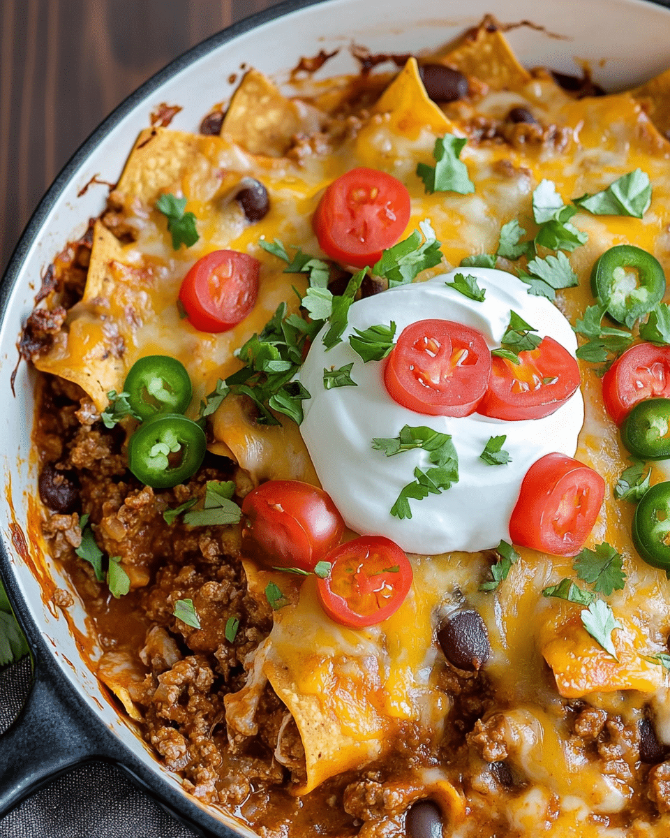 Ground Beef Enchilada Casserole