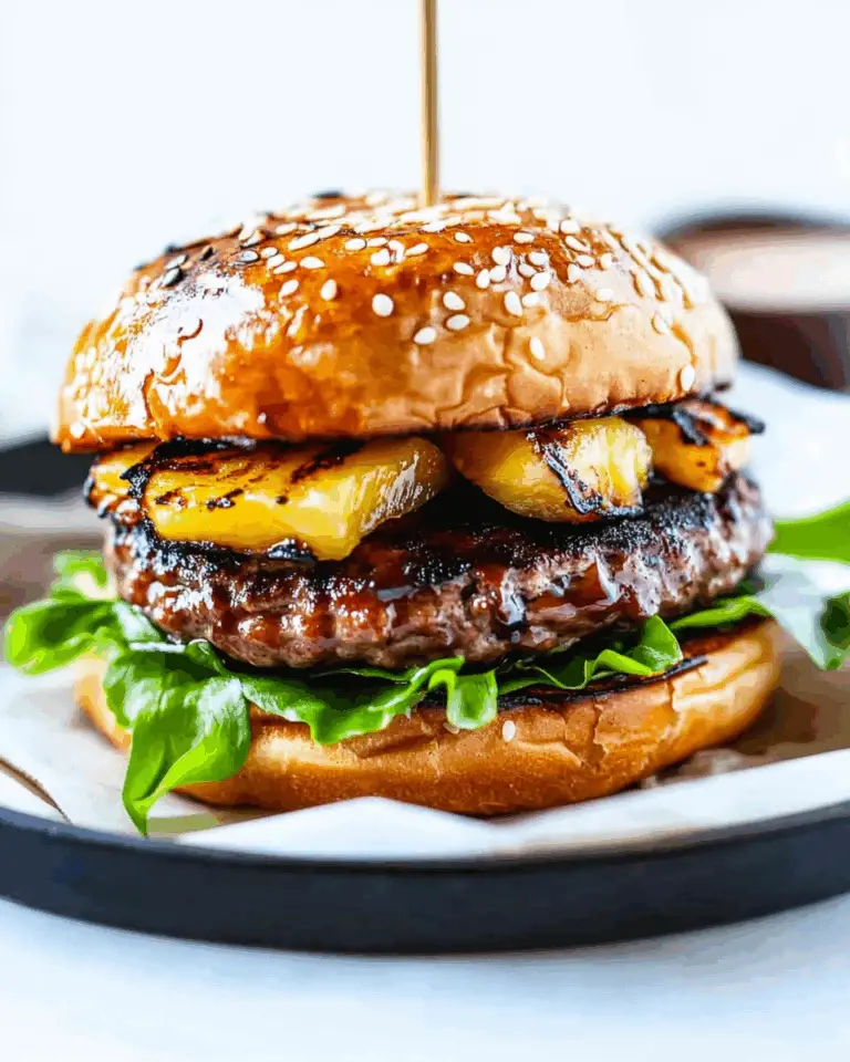 Hawaiian Teriyaki Beef Burgers
