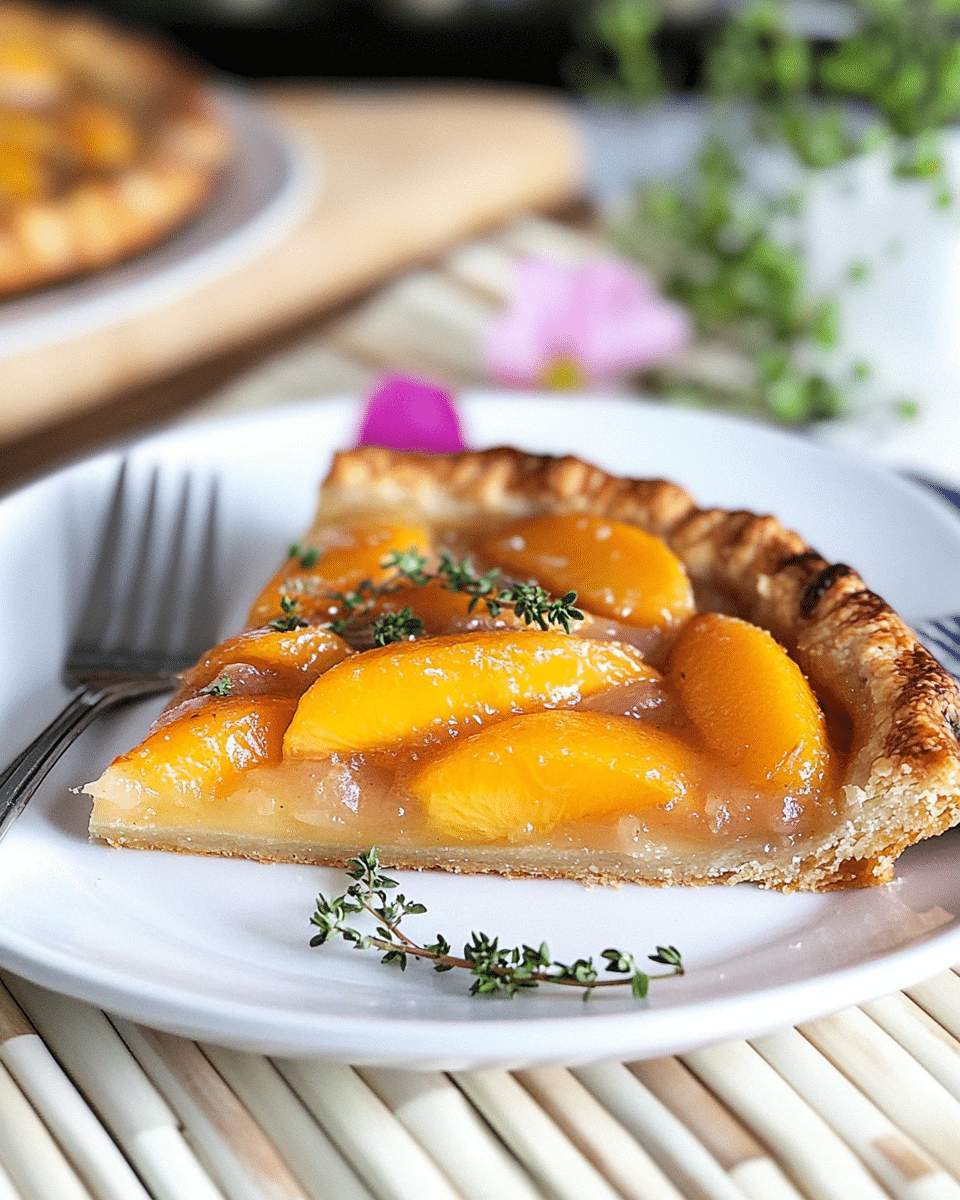 Honey Thyme Peach Galette