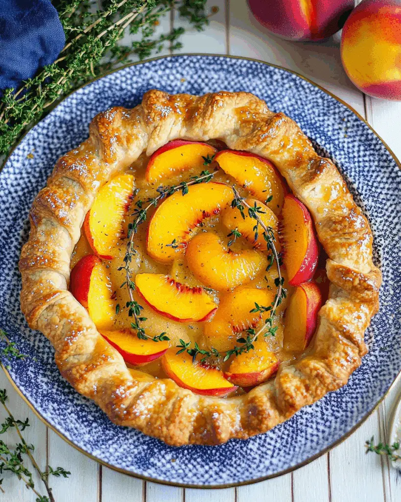 Honey Thyme Peach Galette