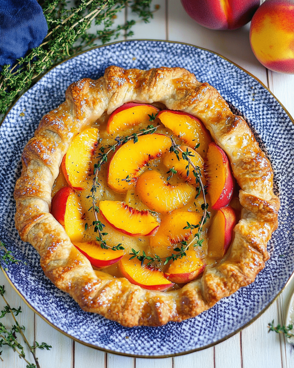 Honey Thyme Peach Galette