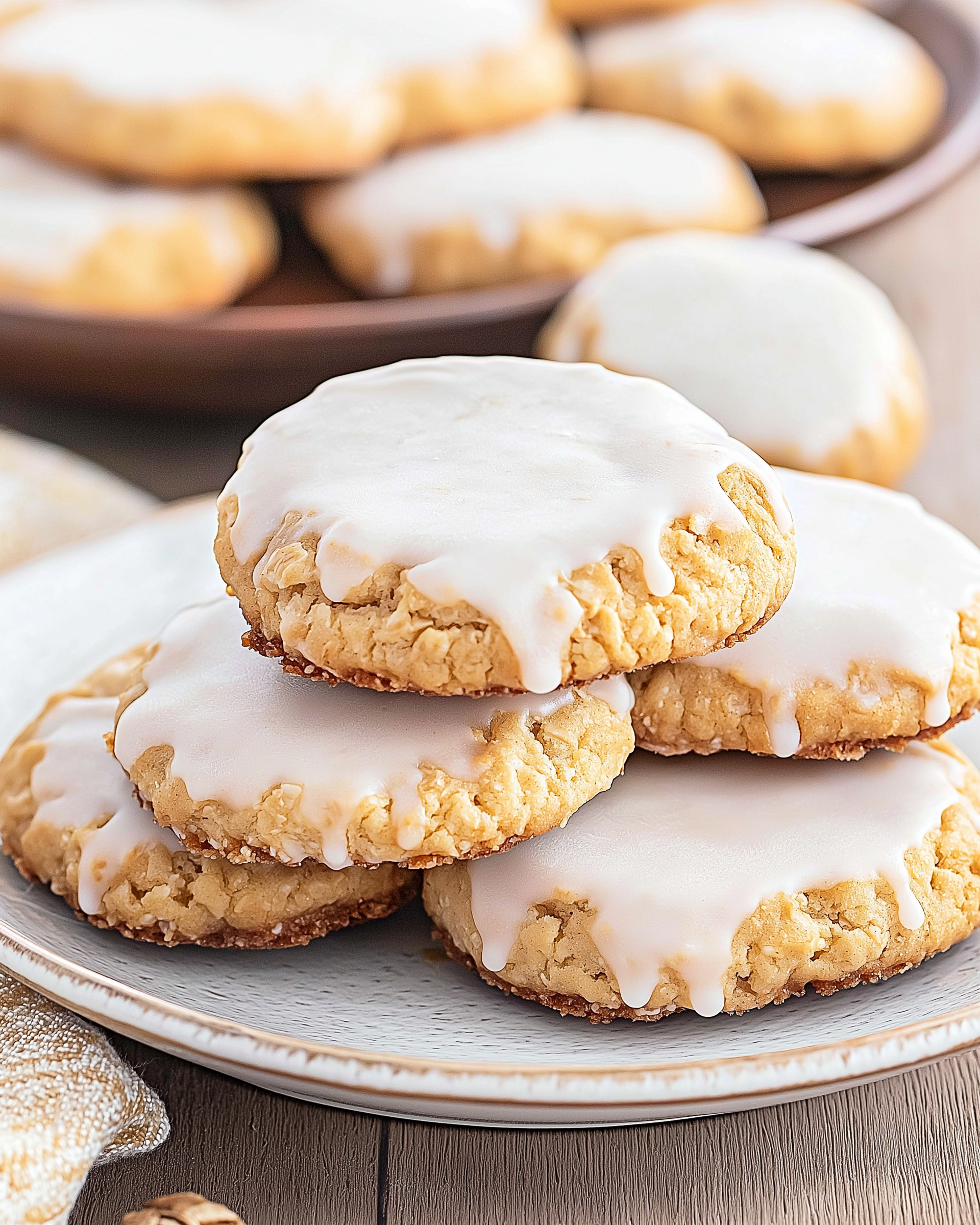 Iced Oatmeal Cookies