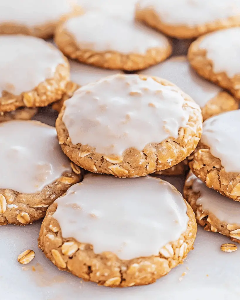 Iced Oatmeal Cookies