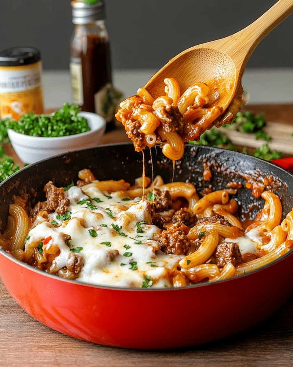 Italian Beef Pasta Skillet