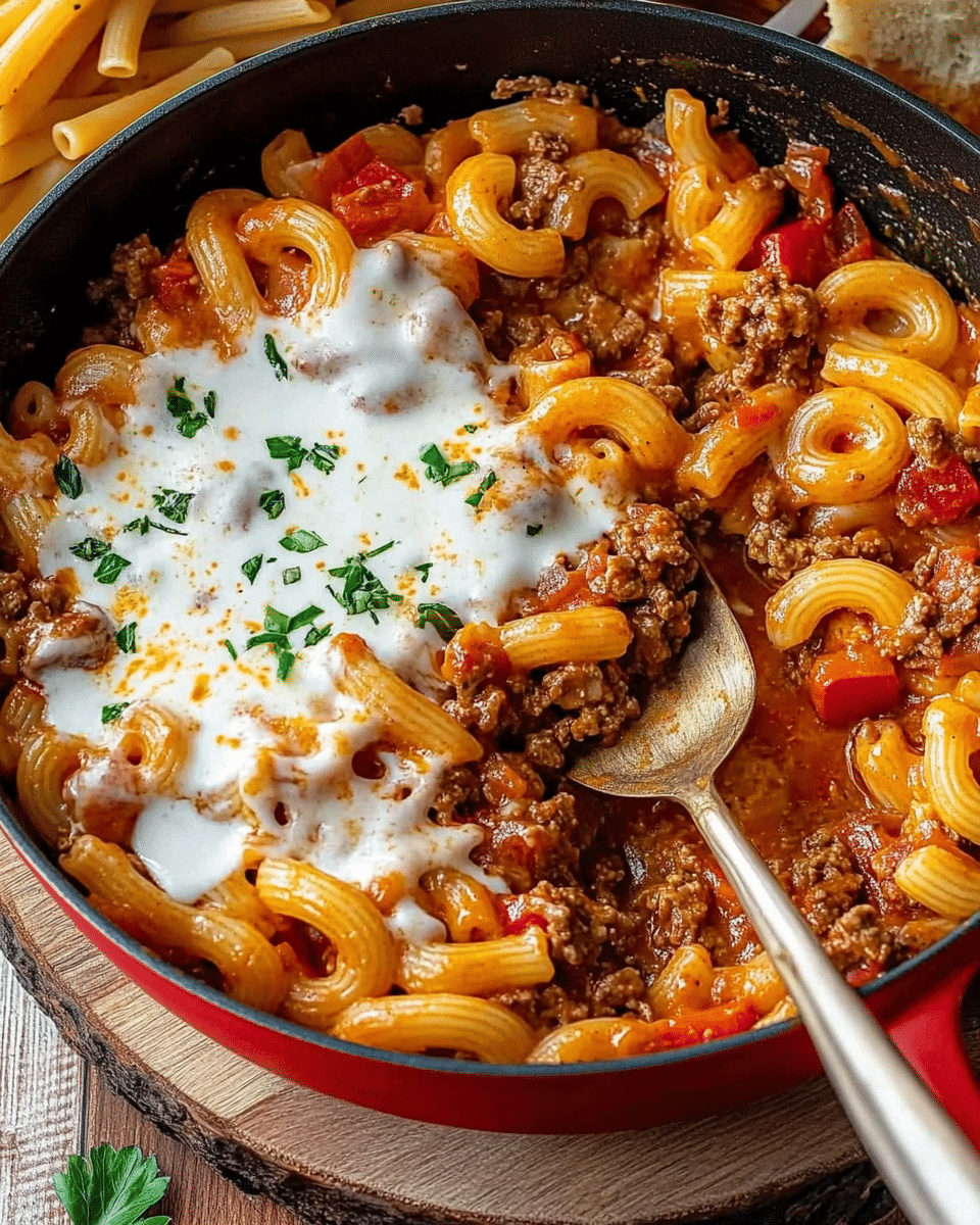 Italian Beef Pasta Skillet