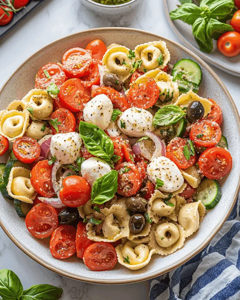 Italian Tortellini and Veggie Pasta Salad