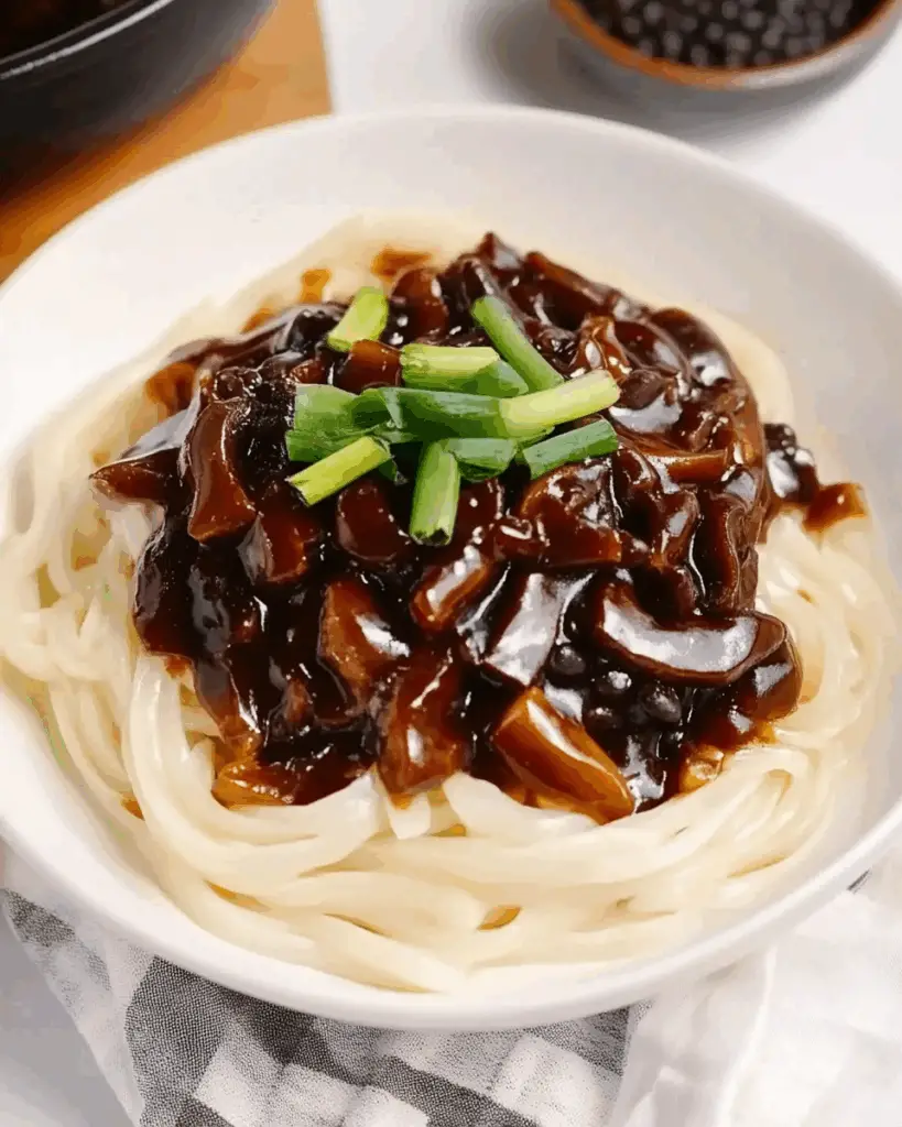 Jajangmyeon (Korean Black Bean Noodles)