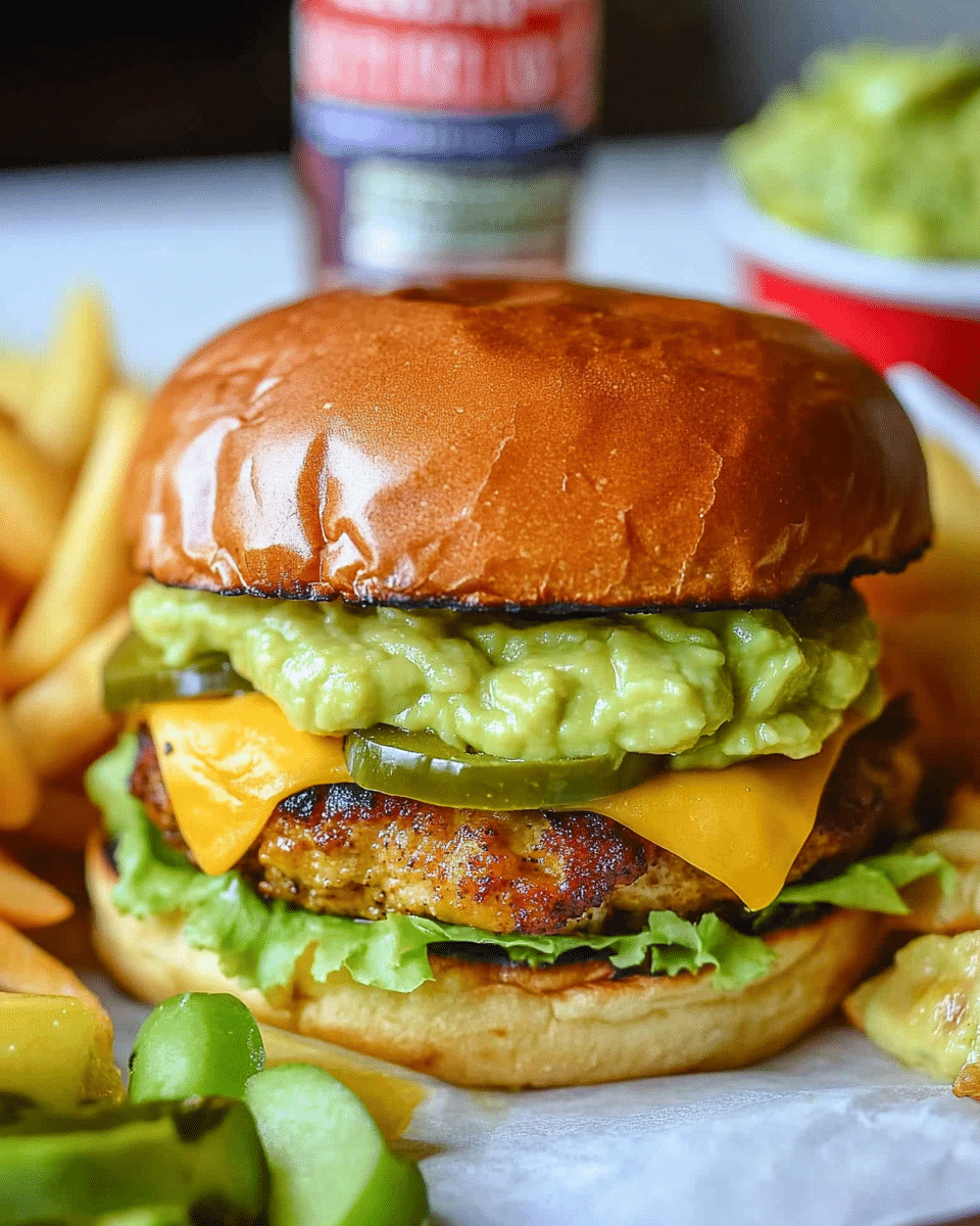 Jalapeno Pepper Jack Chicken Burger