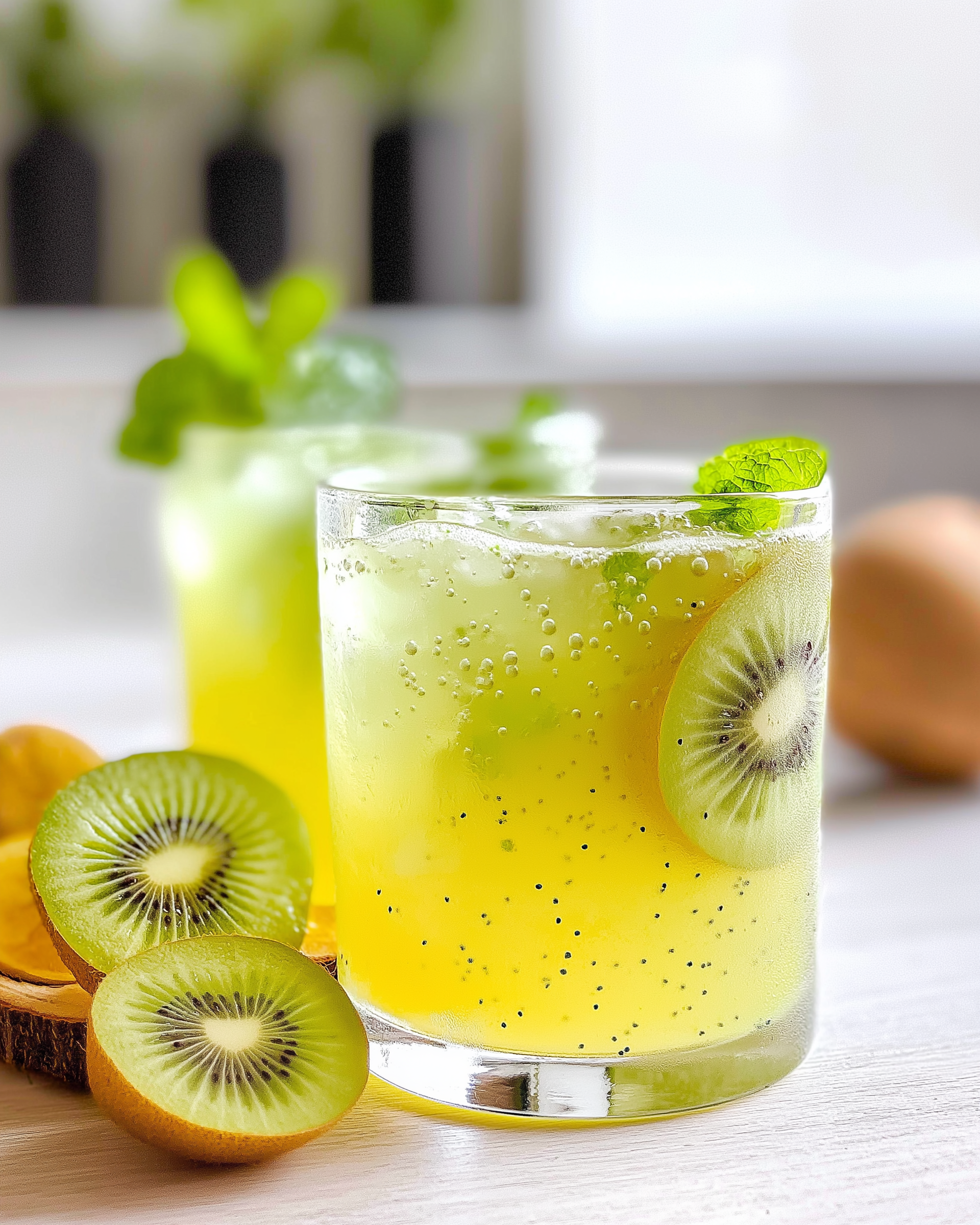 Kiwi Mint Mocktail