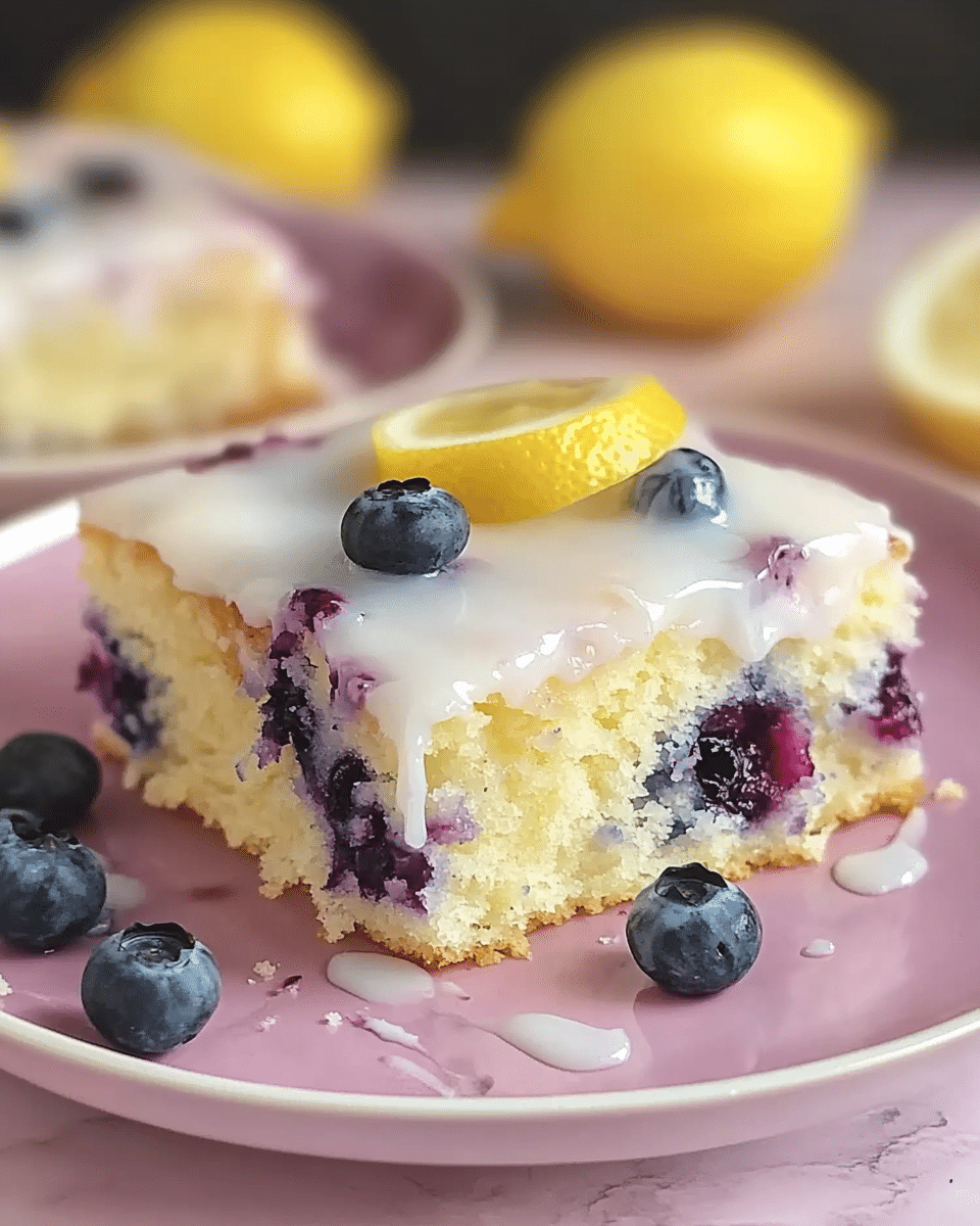 Lemon Blueberry Sheet Cake