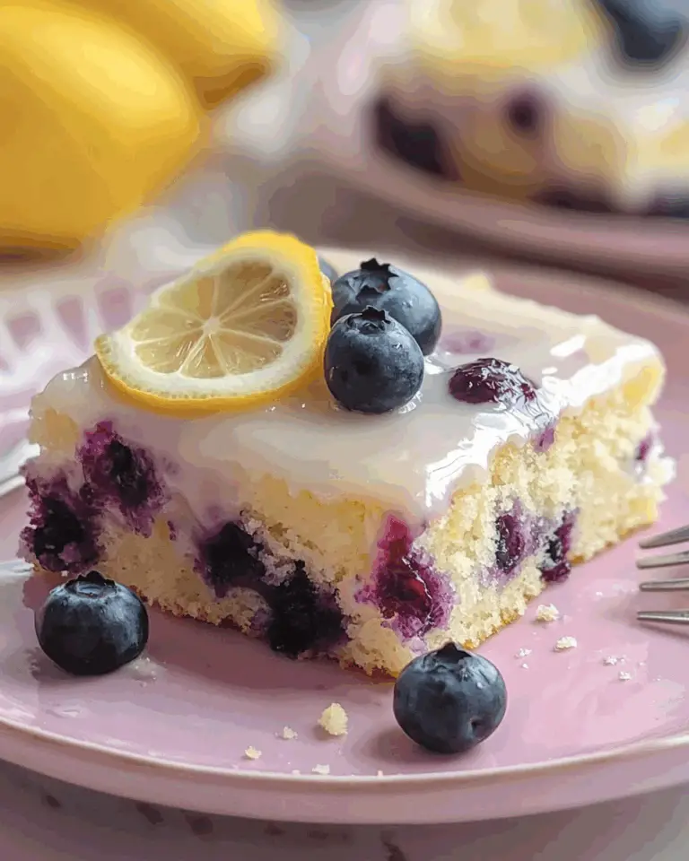 Lemon Blueberry Sheet Cake