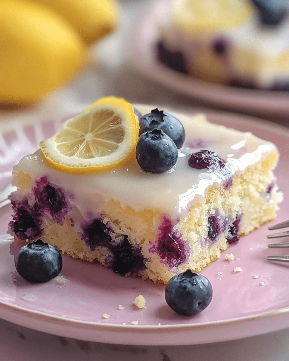 Lemon Blueberry Sheet Cake