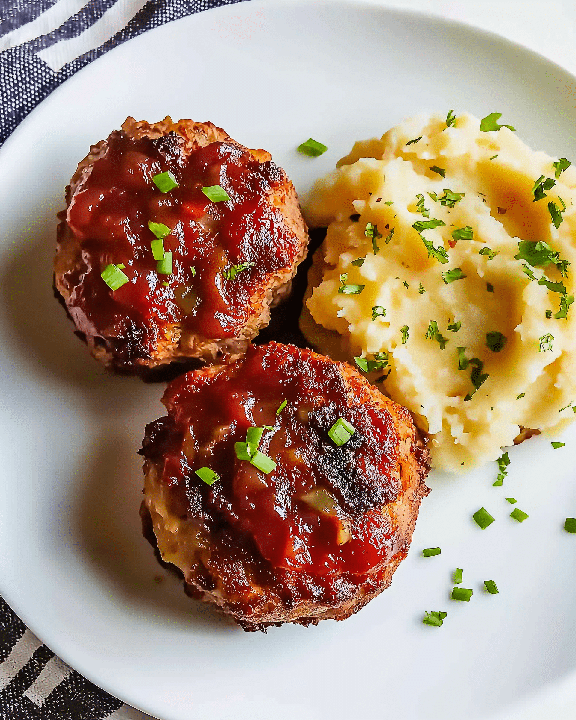 Mini Meatloaf Muffins with Mashed Potato Frosting