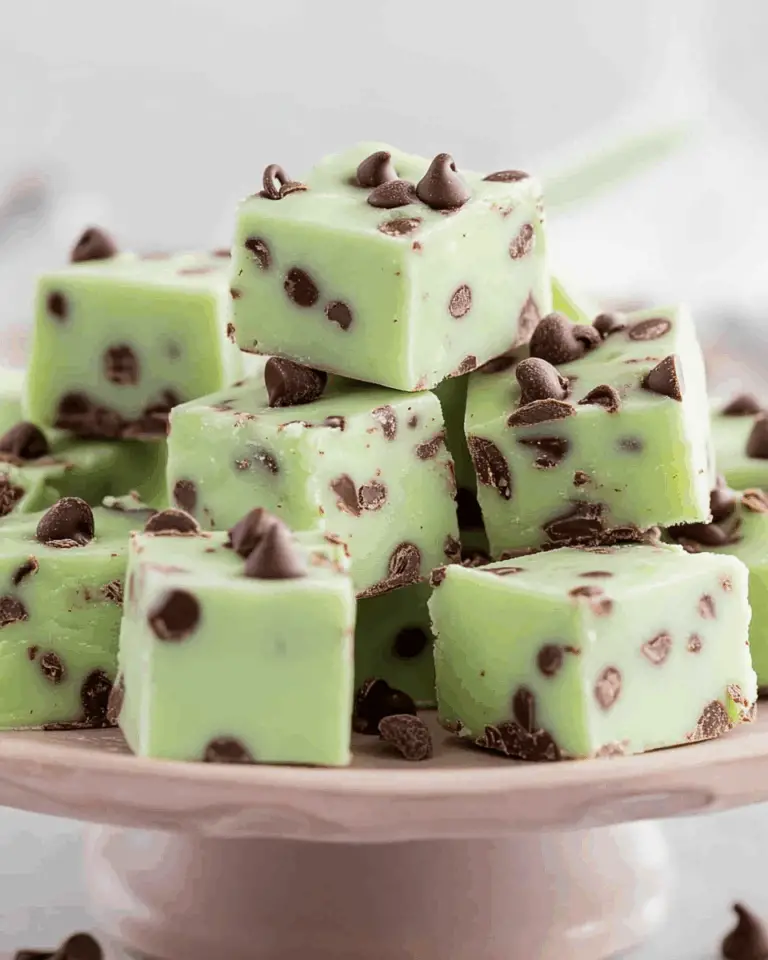 Mint Chocolate Chip Fudge