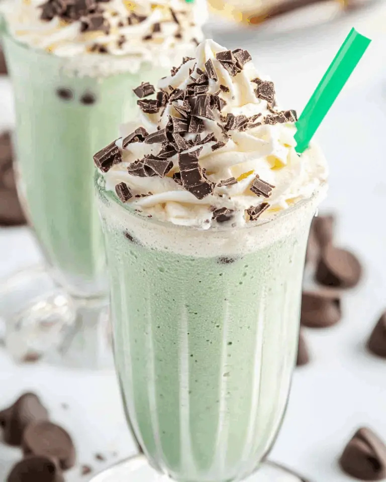 Mint Chocolate Chip Milkshake
