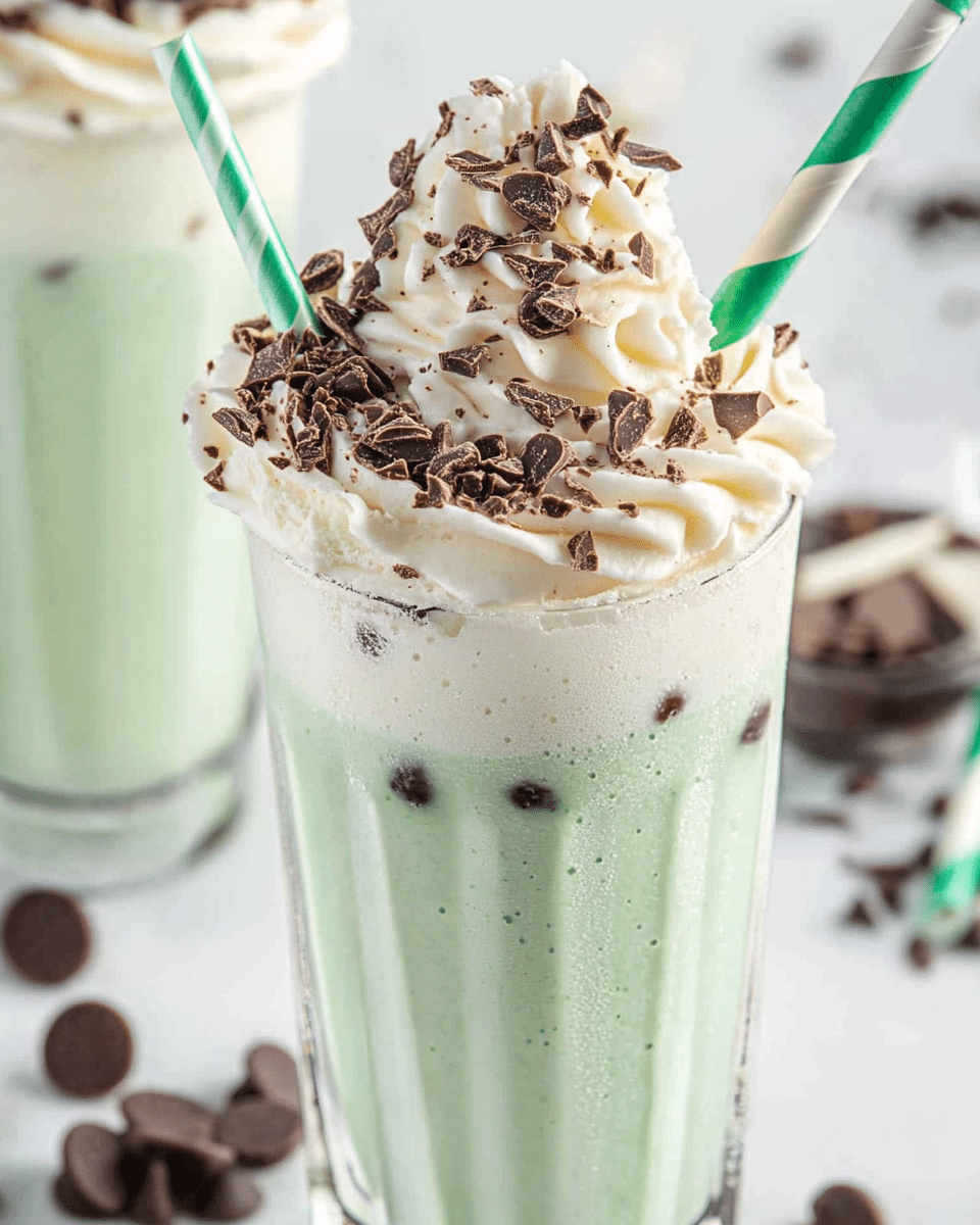 Mint Chocolate Chip Milkshake