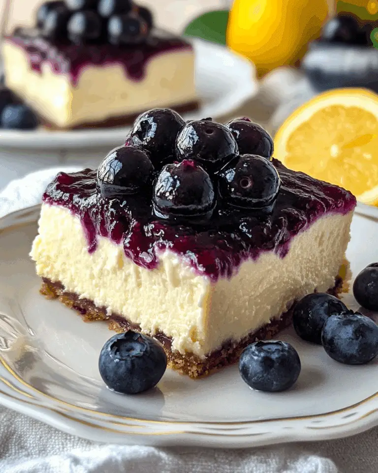 No Bake Blueberry Cheesecake