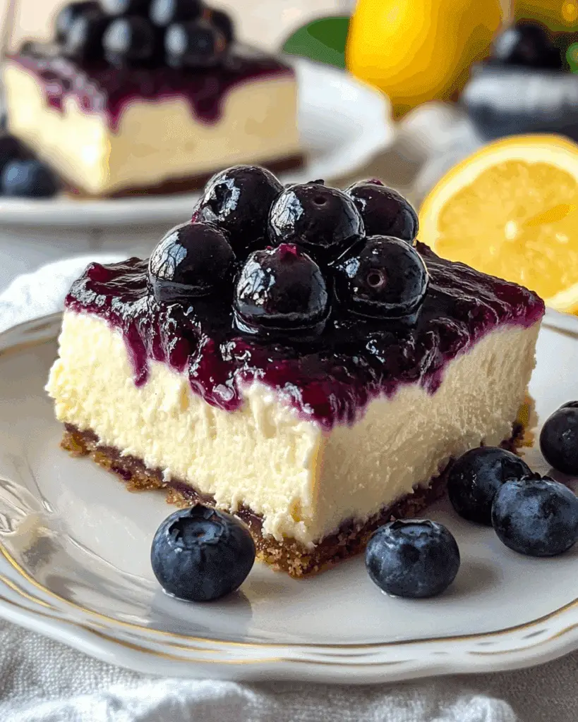 No Bake Blueberry Cheesecake