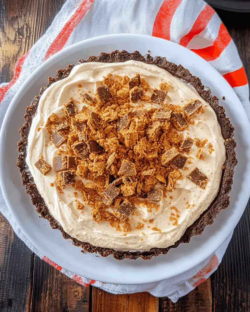 No-Bake Butterfinger Pie