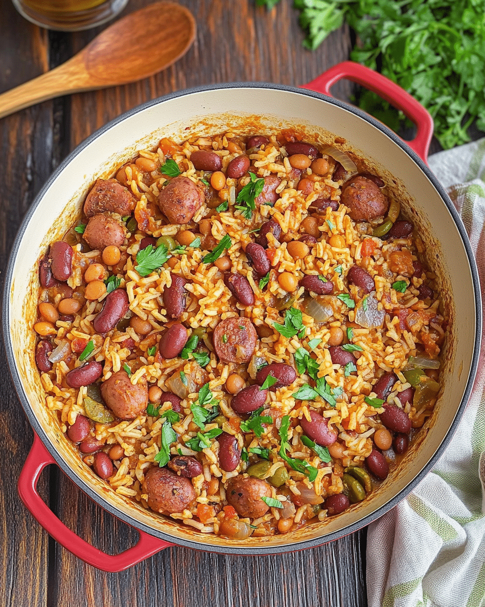 One-Pot Cajun Rice and Beans