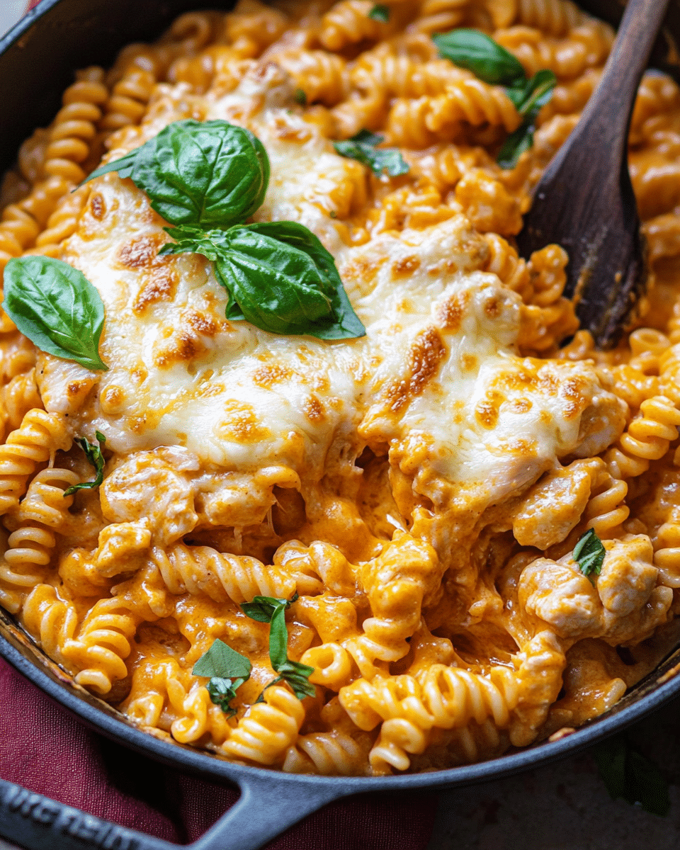 One-Pot Chicken Parmesan Mac & Cheese