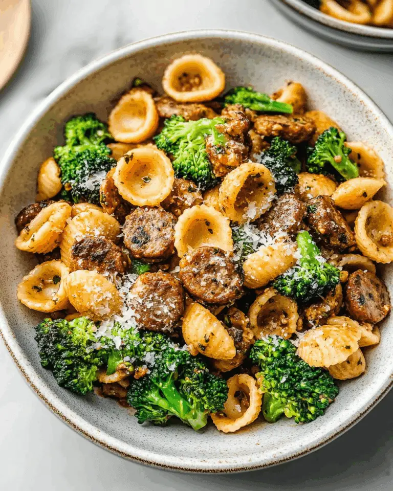 Orecchiette with Sausage and Broccoli