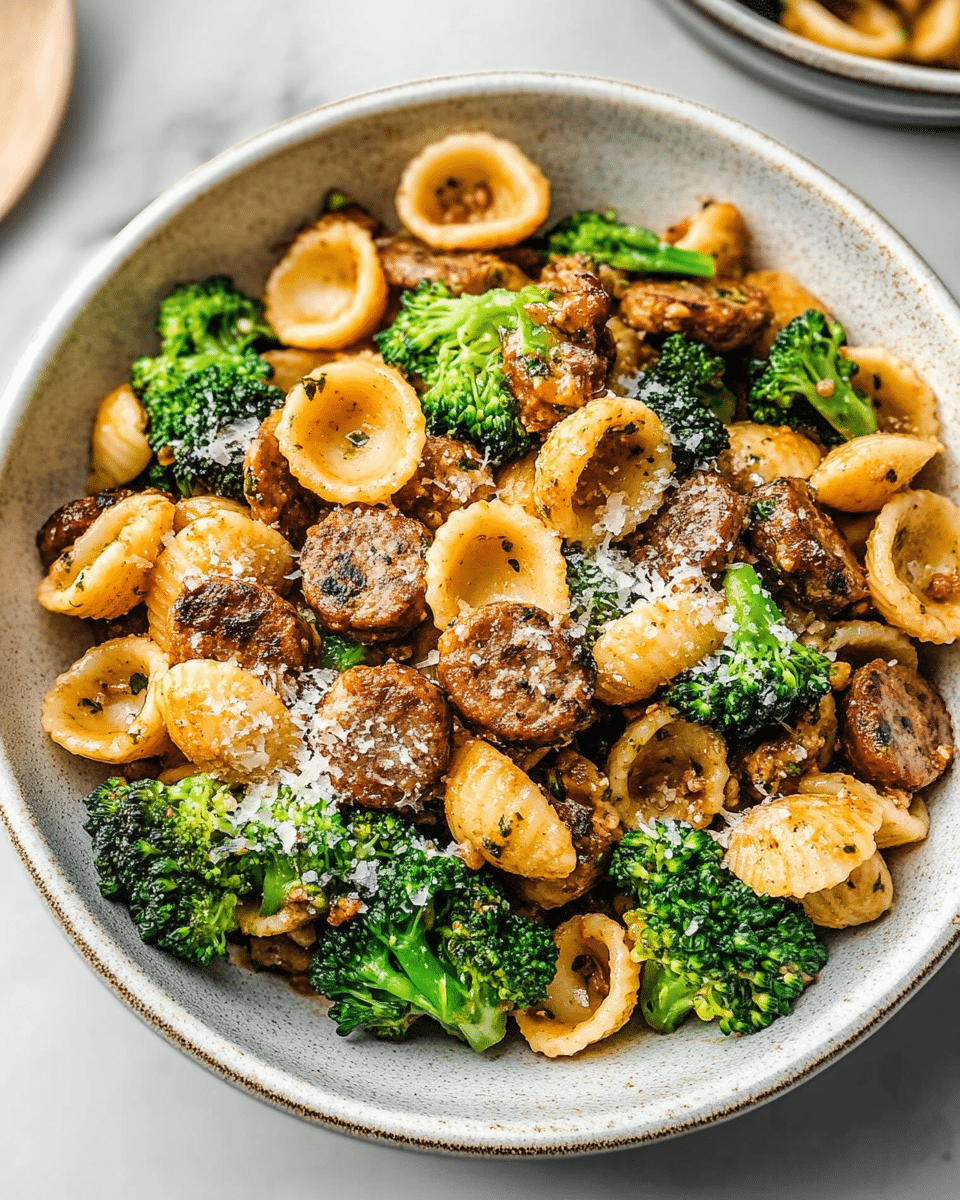 Orecchiette with Sausage and Broccoli