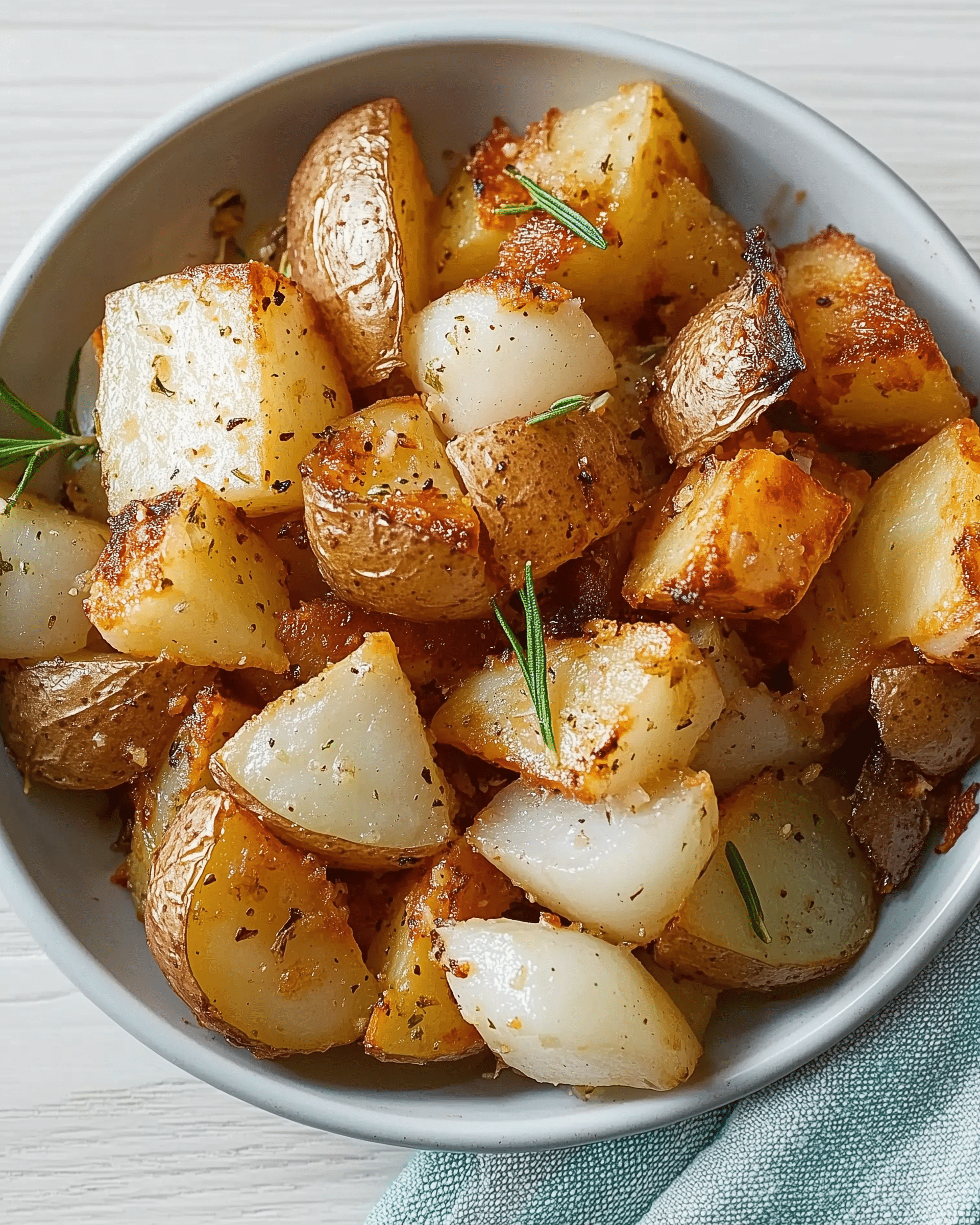 Oven Fried Potatoes & Onions