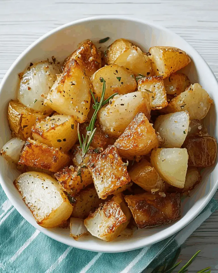 Oven Fried Potatoes & Onions