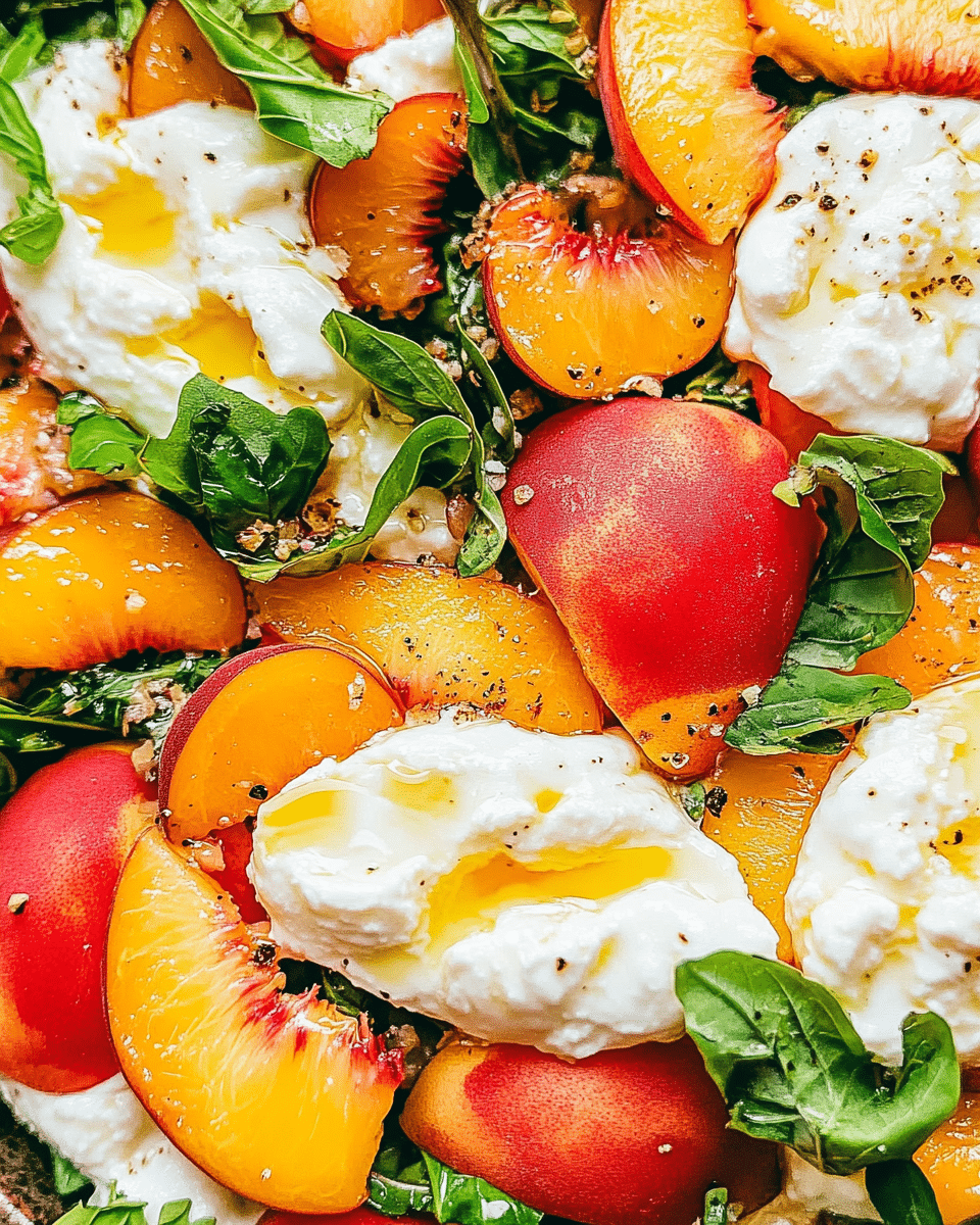 Peach Burrata Salad