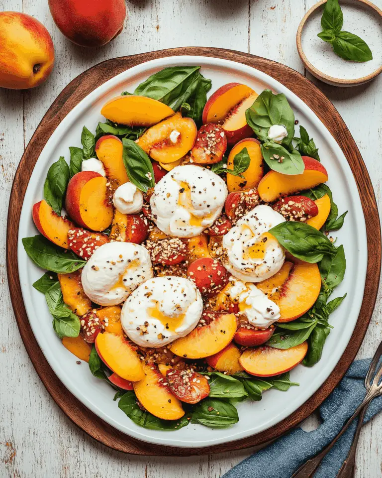 Peach Burrata Salad