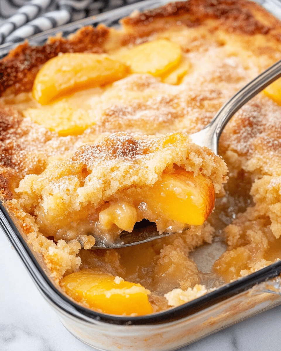 Peach Dump Cake
