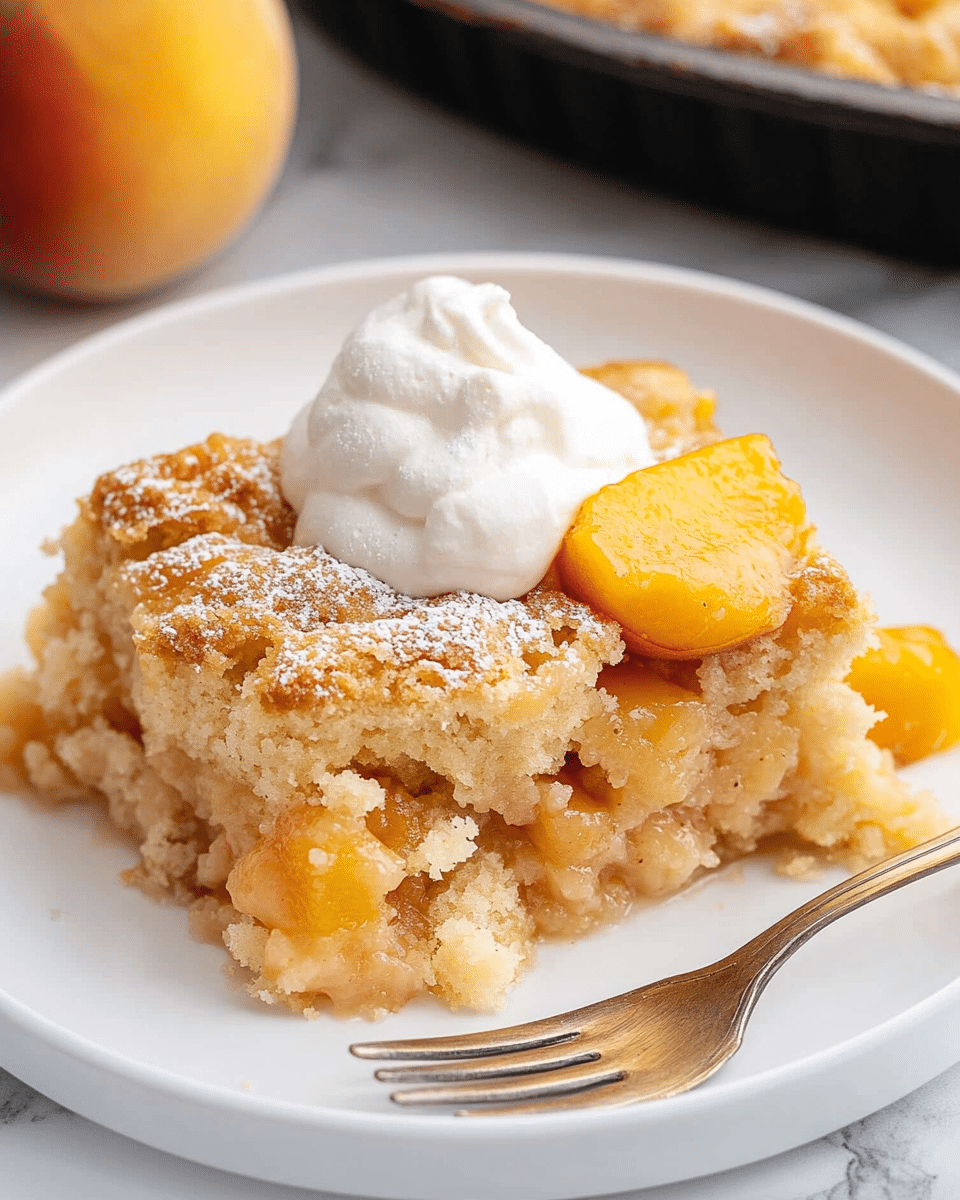 Peach Dump Cake