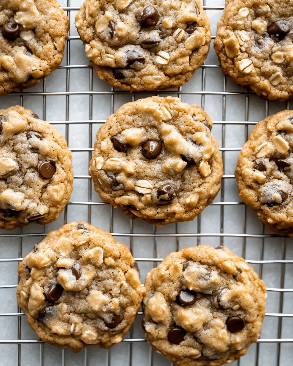 Peanut Butter Oatmeal Chocolate Chip Cookies