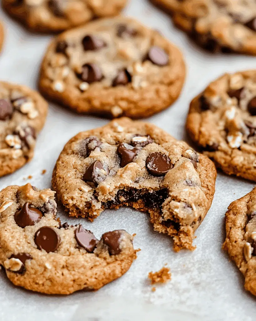 Peanut Butter Oatmeal Chocolate Chip Cookies