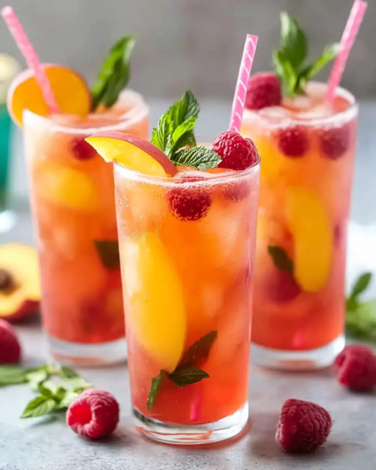 Raspberry Peach Soda