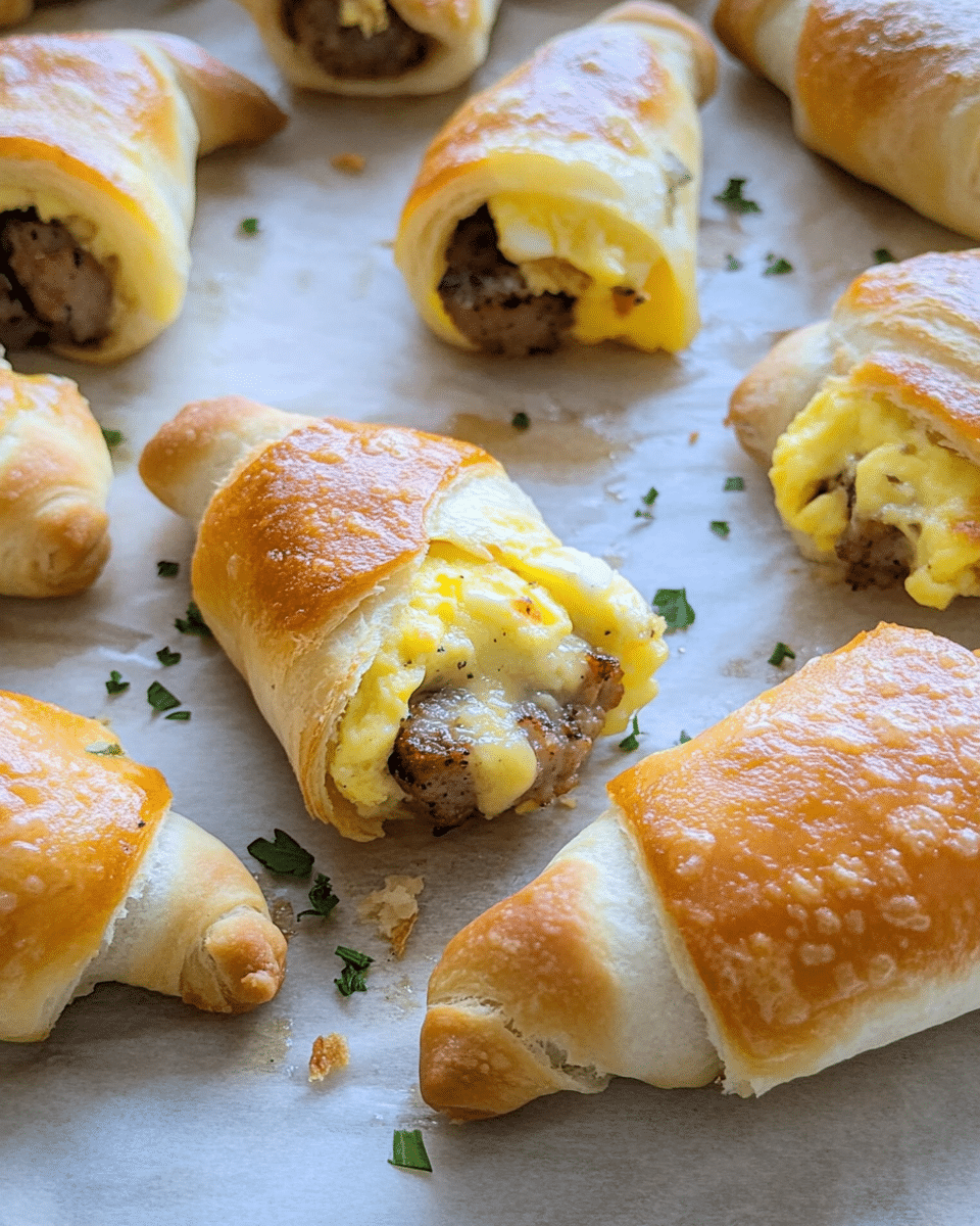 Sausage, Egg, and Cheese Breakfast Roll-Ups