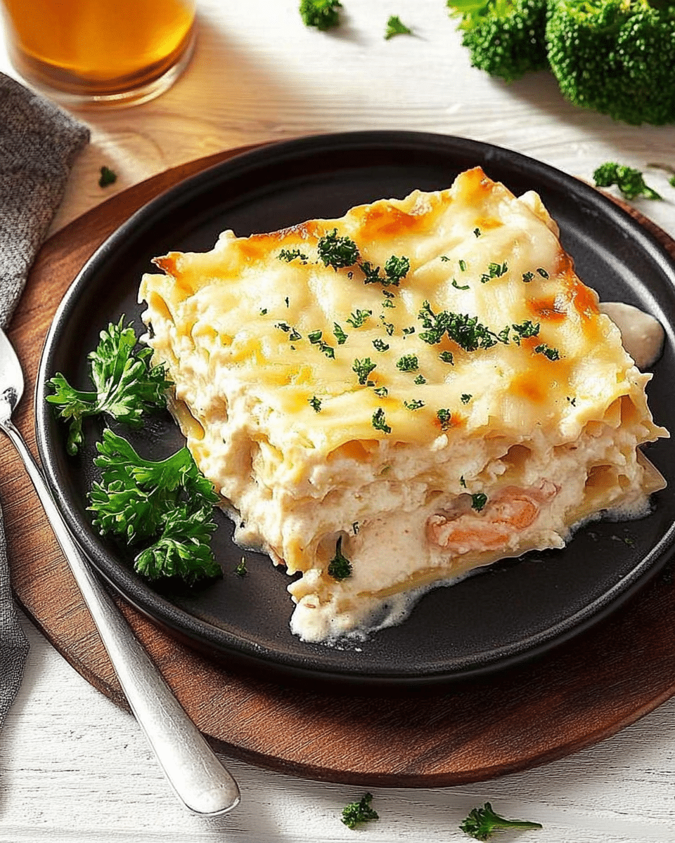 Seafood Lasagna with Shrimp and Crab