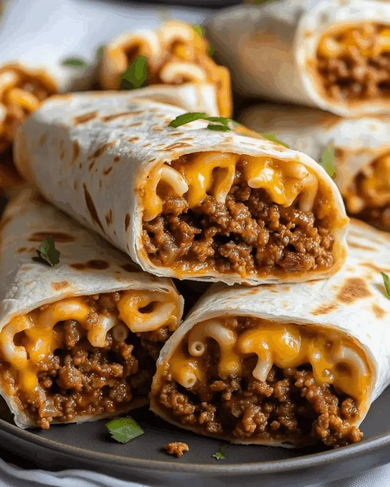Sloppy Joe Mac Cheese Wrap