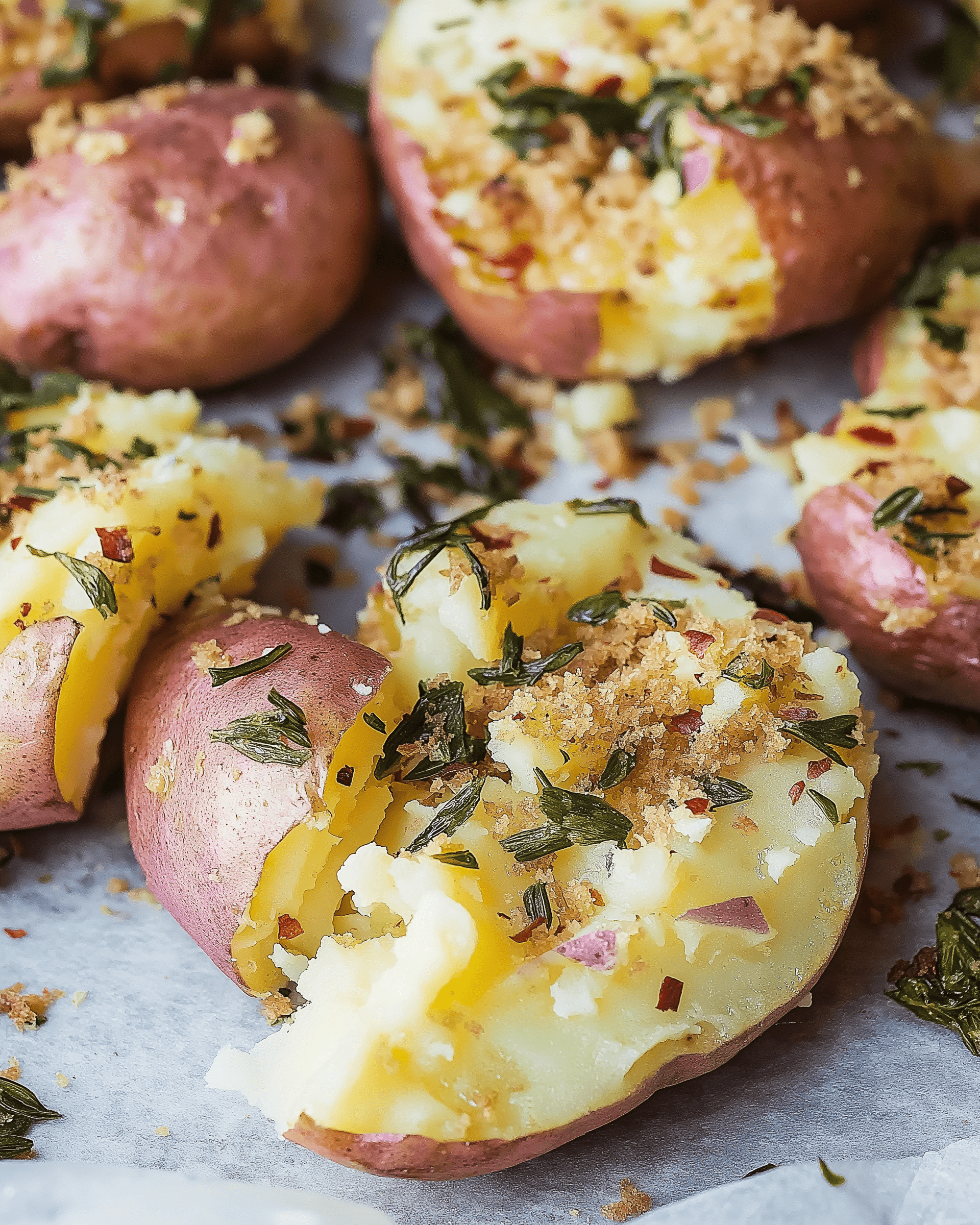 Smashed Red Potatoes
