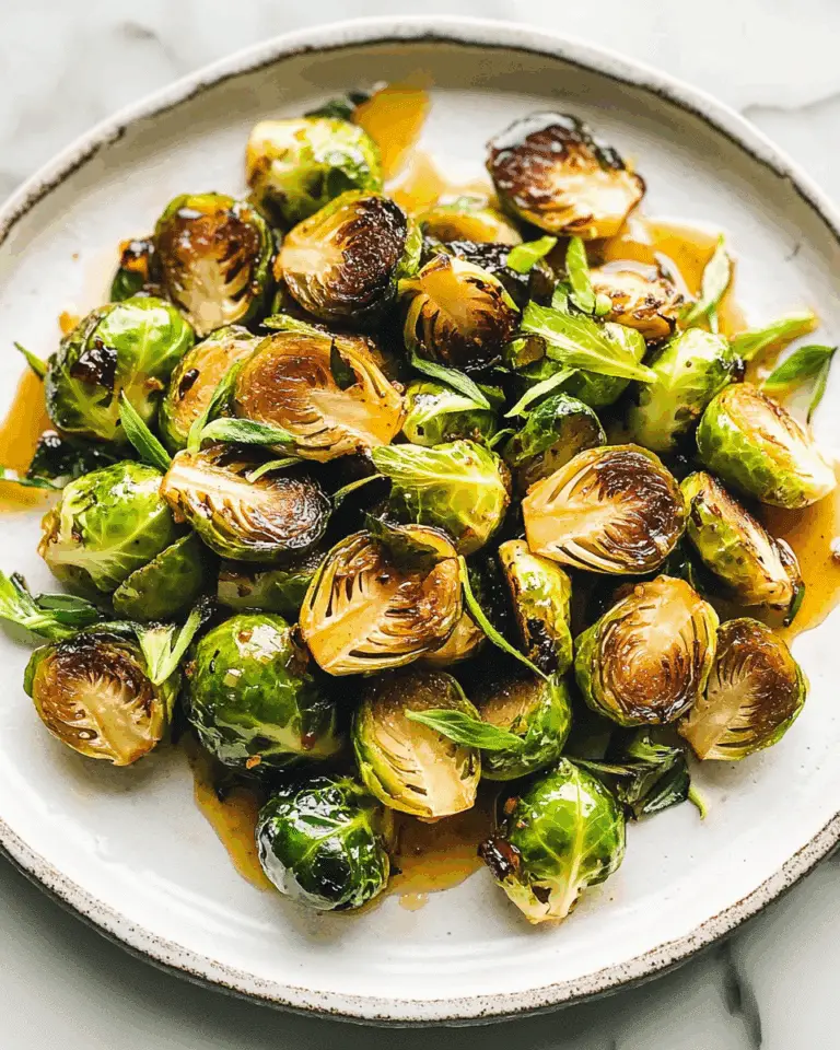 Spicy Honey Roasted Brussels Sprouts