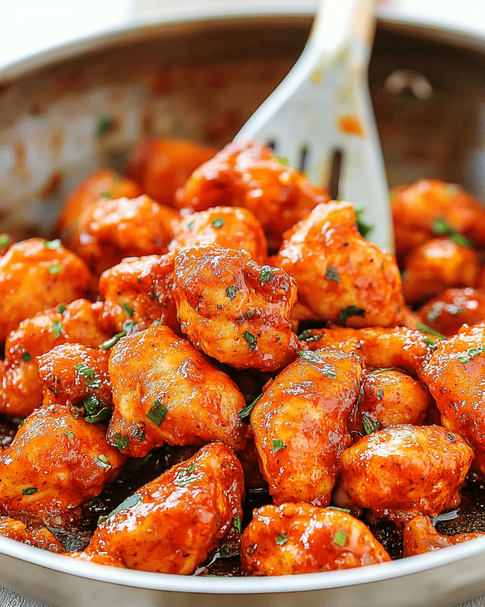 Spicy Sweet Garlic Chicken Bites
