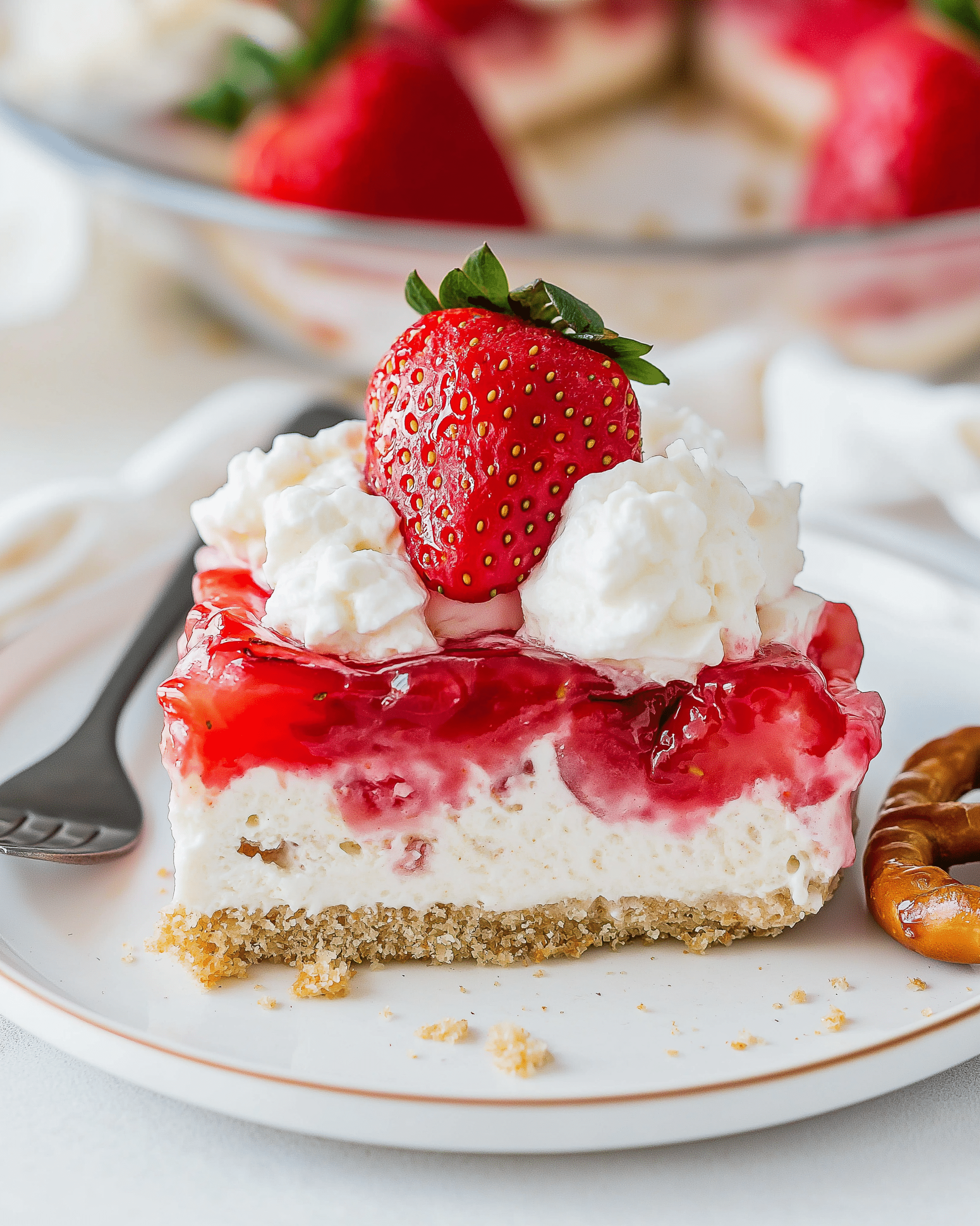 Strawberry Jello Pretzel Salad