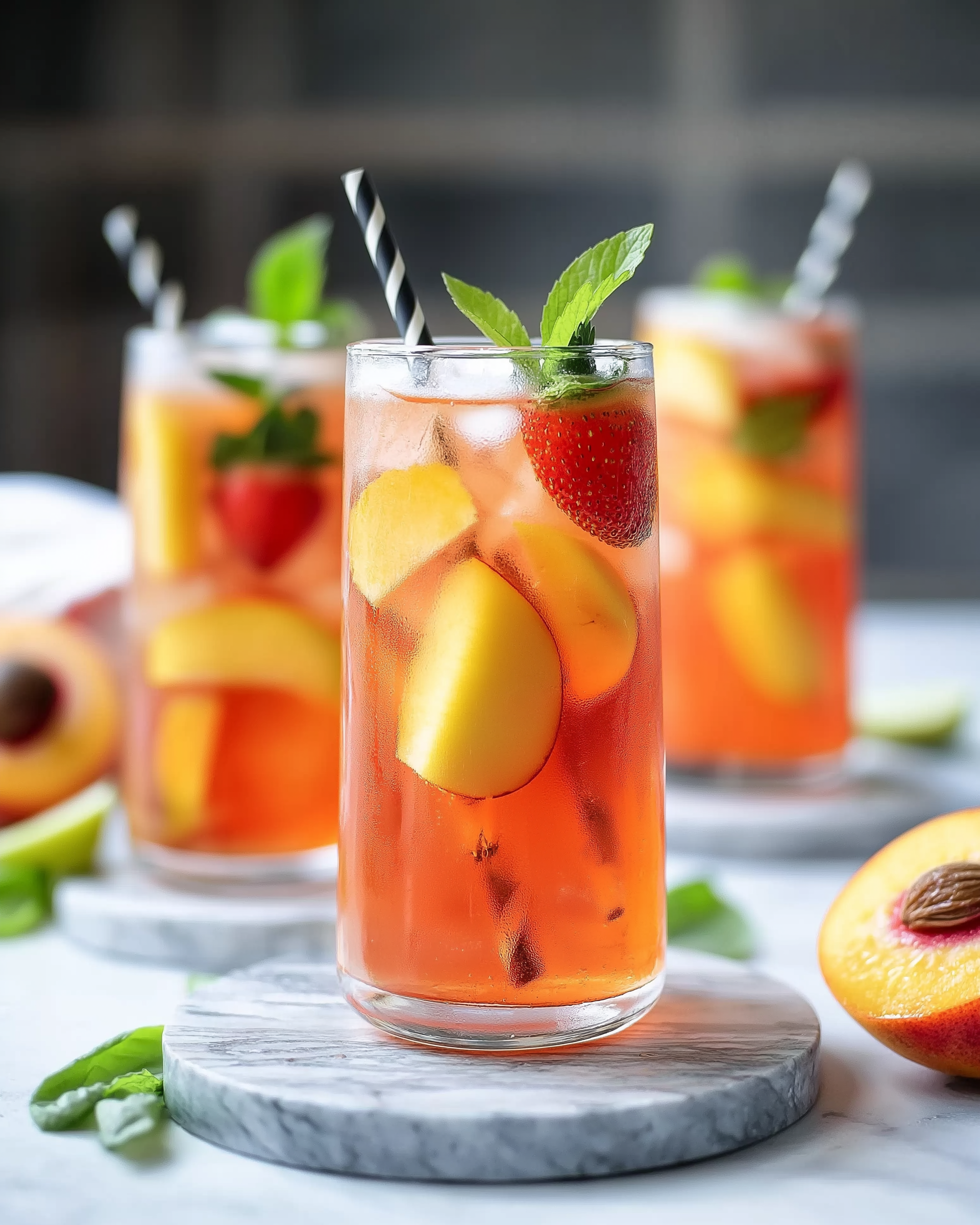 Strawberry Peach Soda