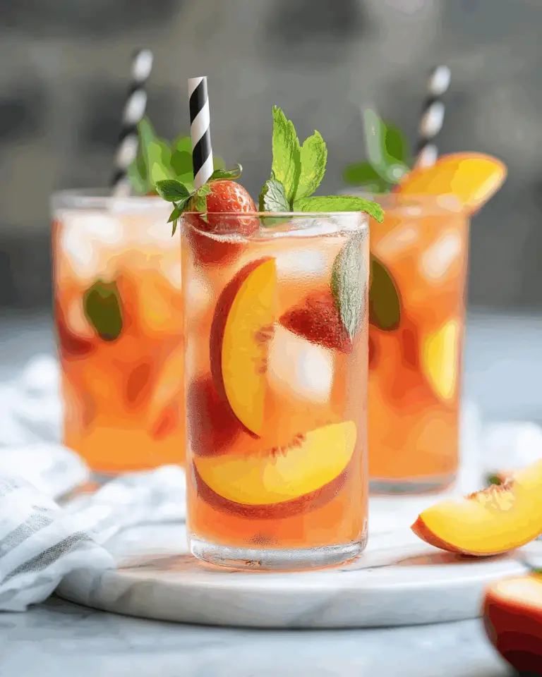 Strawberry Peach Soda