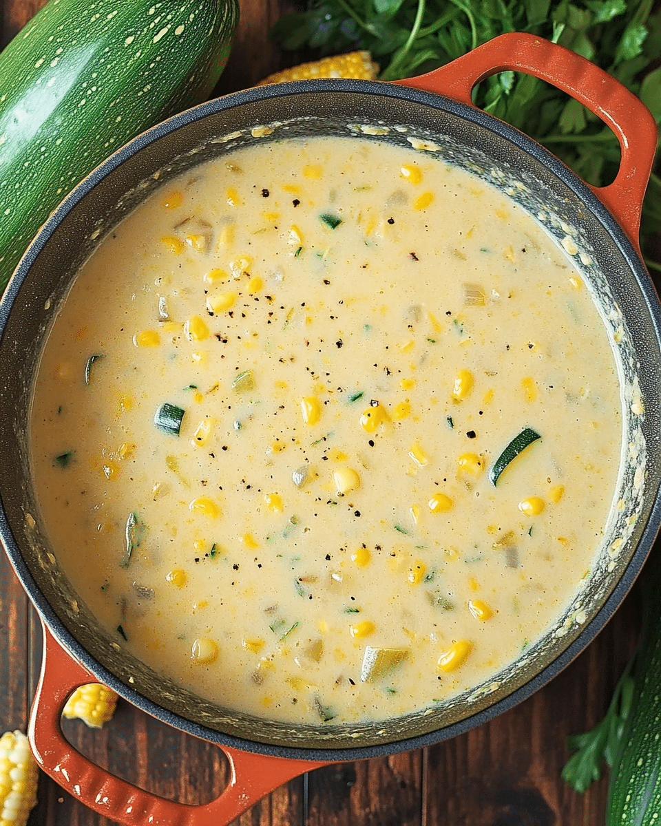 Summer Corn and Zucchini Chowder