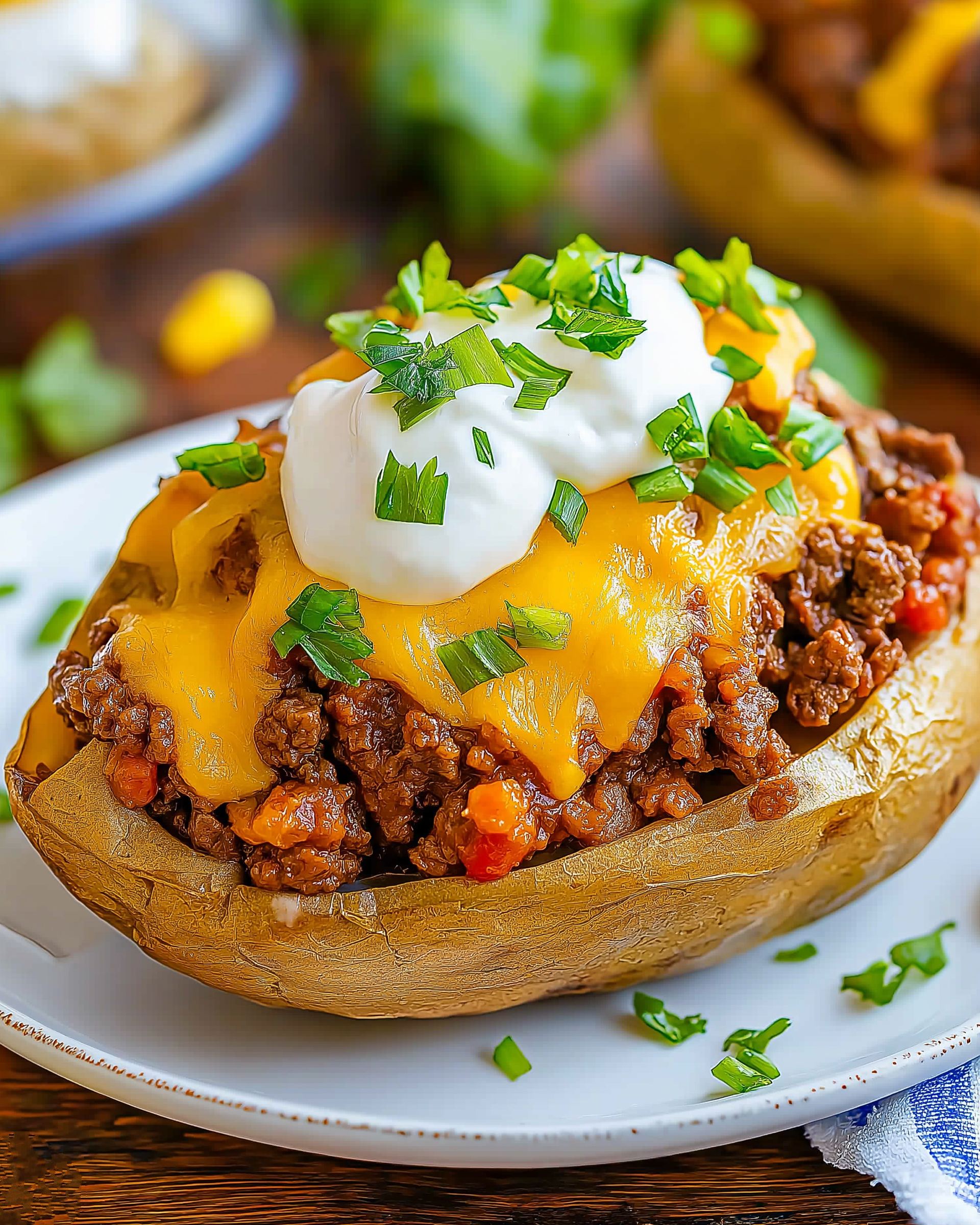 Taco Loaded Baked Potatoes