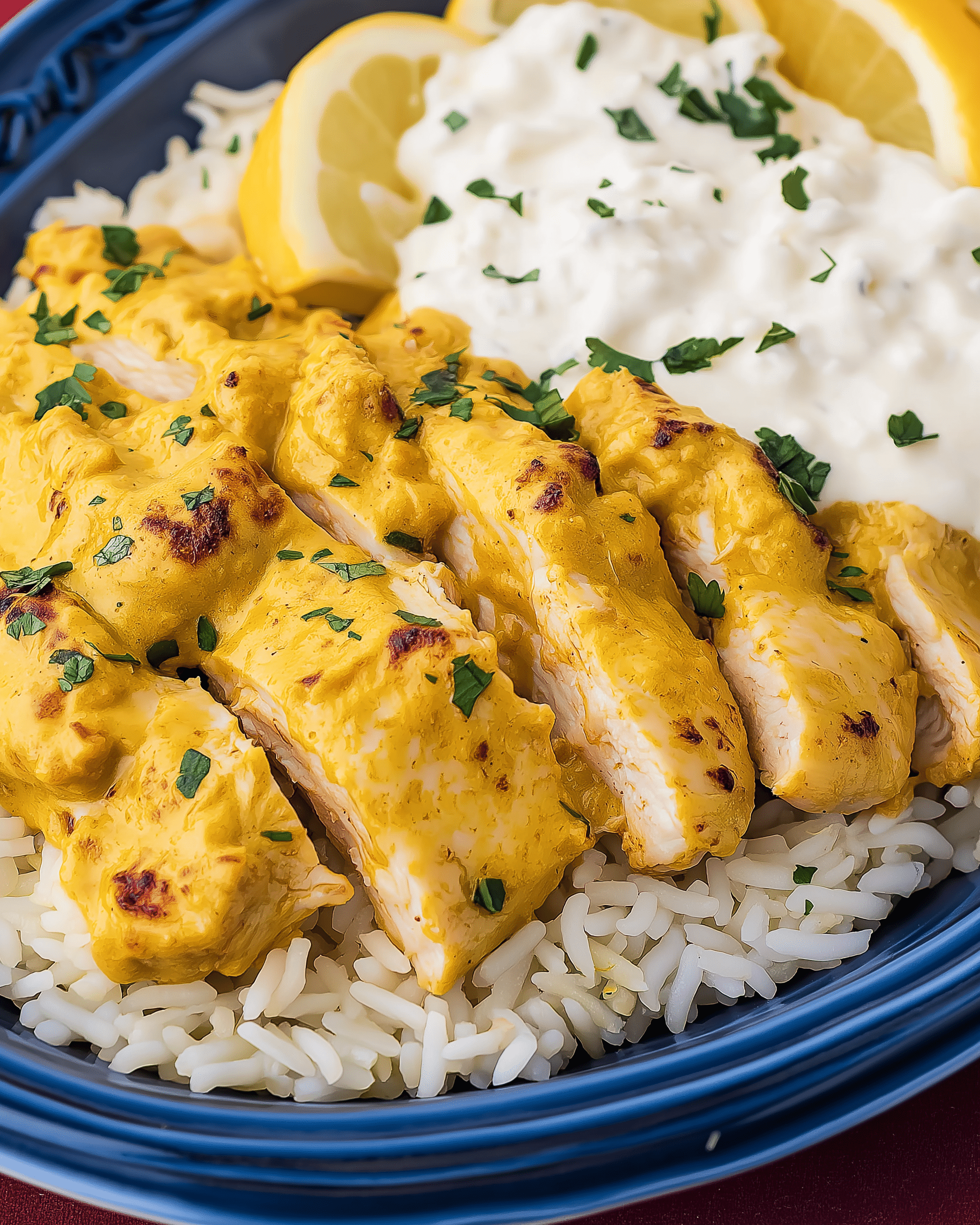 Tandoori Chicken with Tzatziki Sauce